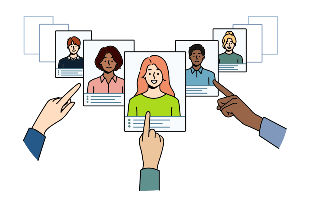 Optimiertes Kandidatenmanagement Vektor
